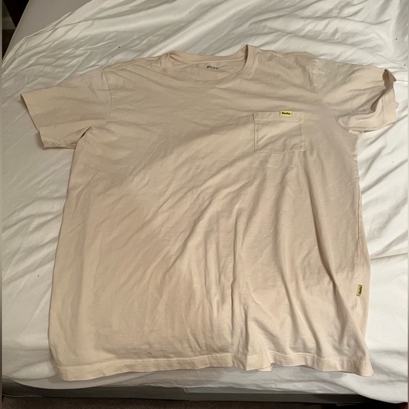 Men's Beige T-Shirt with Pocket by Duvin - Picture 1 of 3